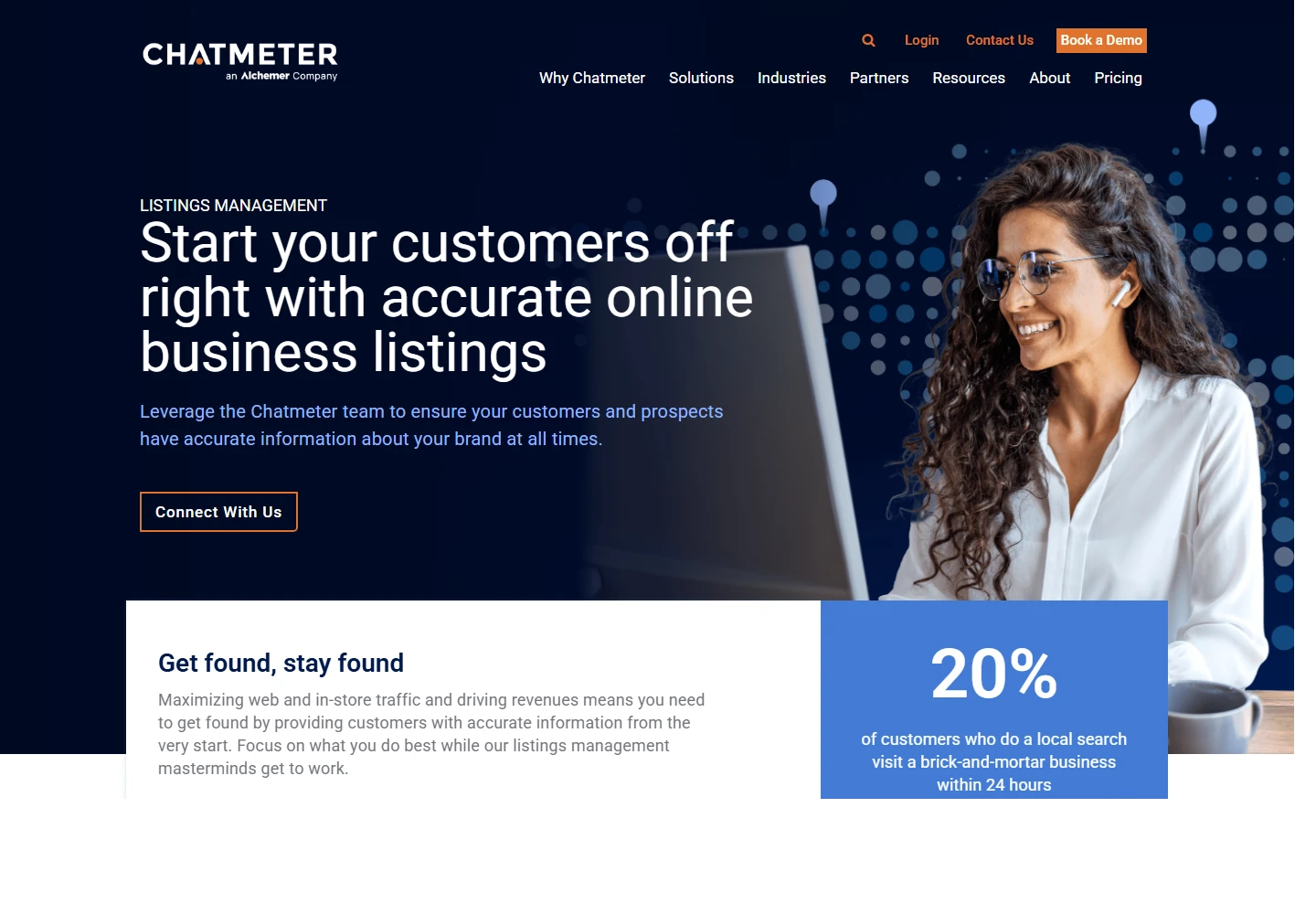 Chatmeter landing page