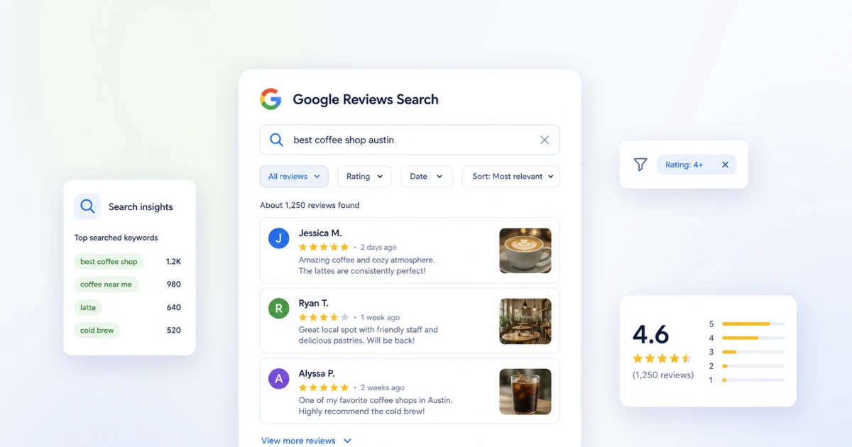 Google Reviews Search by Name & Keyword: How to Find & Analyze