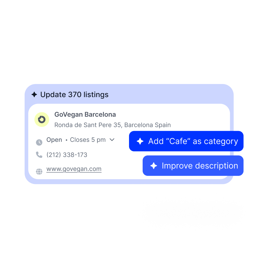 Localith bulk update tool for Google Business Profiles
