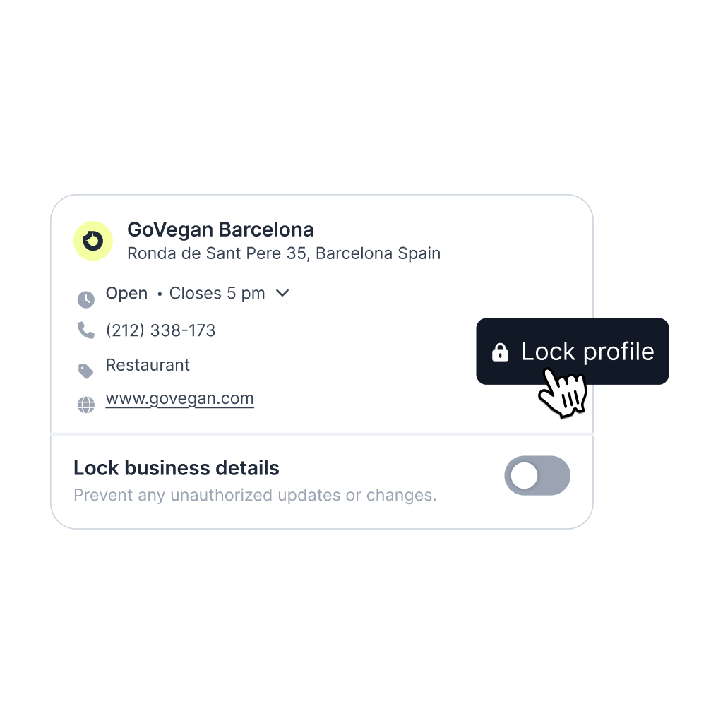 Localith Profile Locking feature for Google Business Profile suggested edits